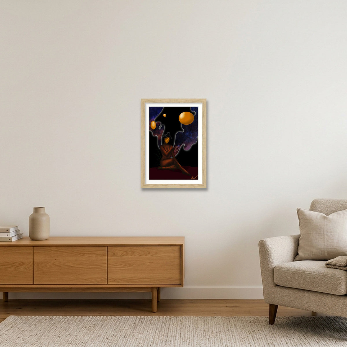 Bride of Ogun — A4 (21×30cm, 8×12") Oak Frame