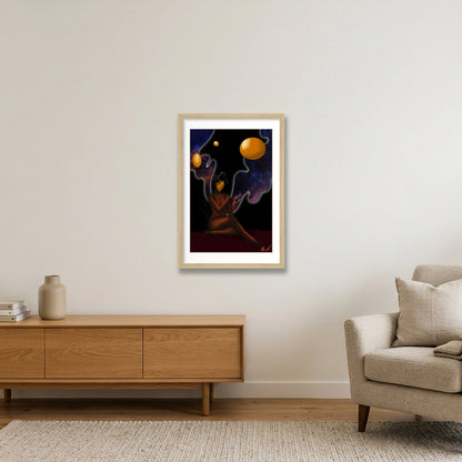 Bride of Ogun — 30×45cm, 12×18" Oak Frame